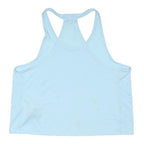 UNDER ARMOUR Womens Blue Racerback Sports Top XS Cotton Blend Activewear Crop