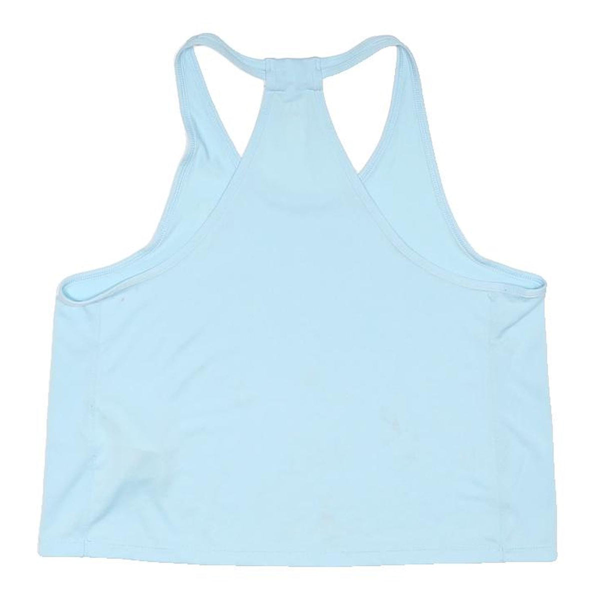 UNDER ARMOUR Womens Blue Racerback Sports Top XS Cotton Blend Activewear Crop