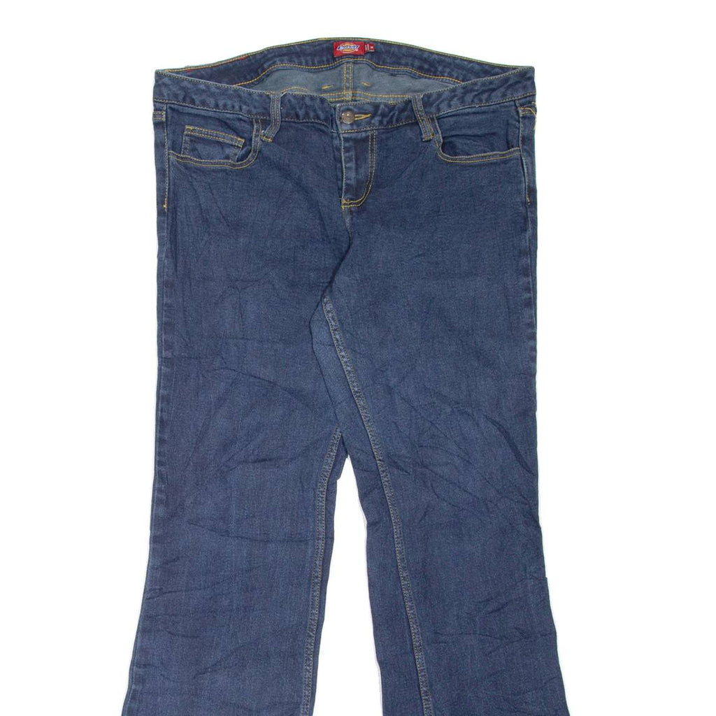 DICKIES Workwear Womens Jeans Blue Regular Bootcut W37 L34