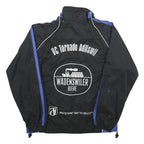 R-TEX Mens Black & Blue Zip Jacket L Polyester Tornado Sportswear