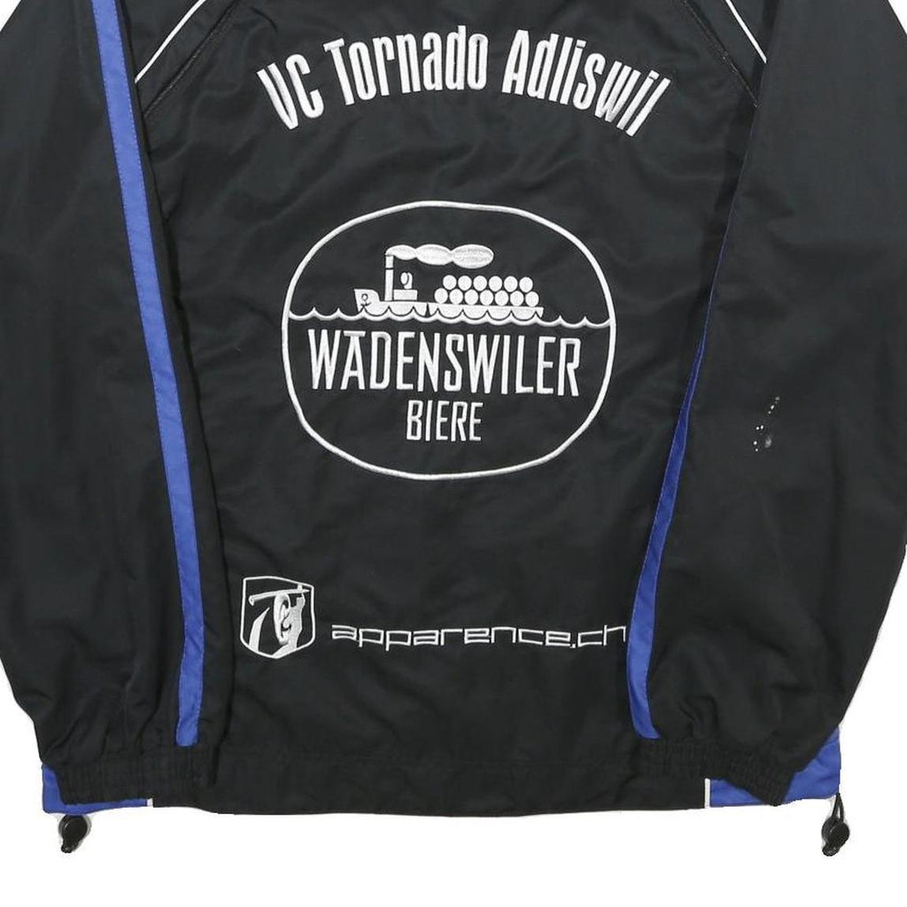 R-TEX Mens Black & Blue Zip Jacket L Polyester Tornado Sportswear