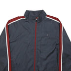 STARTER Mens Grey & Burgundy Track Jacket XL Polyester Zip Athletic Casual Style