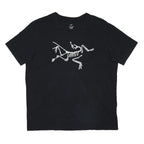 ARC'TERYX Mens Black Graphic T-Shirt L Short Sleeve Crew Neck Cotton Blend