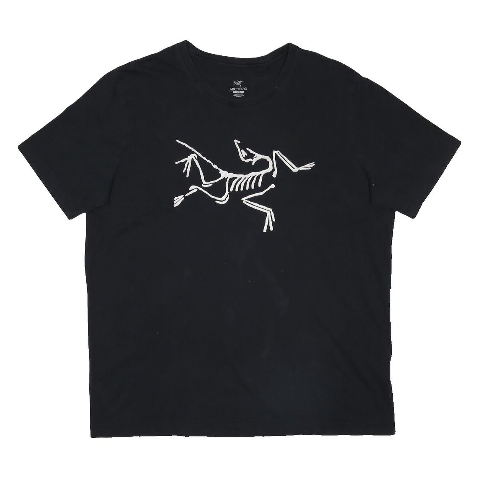 ARC'TERYX Mens Black Graphic T-Shirt L Short Sleeve Crew Neck Cotton Blend