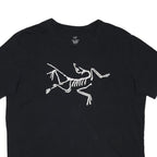 ARC'TERYX Mens Black Graphic T-Shirt L Short Sleeve Crew Neck Cotton Blend