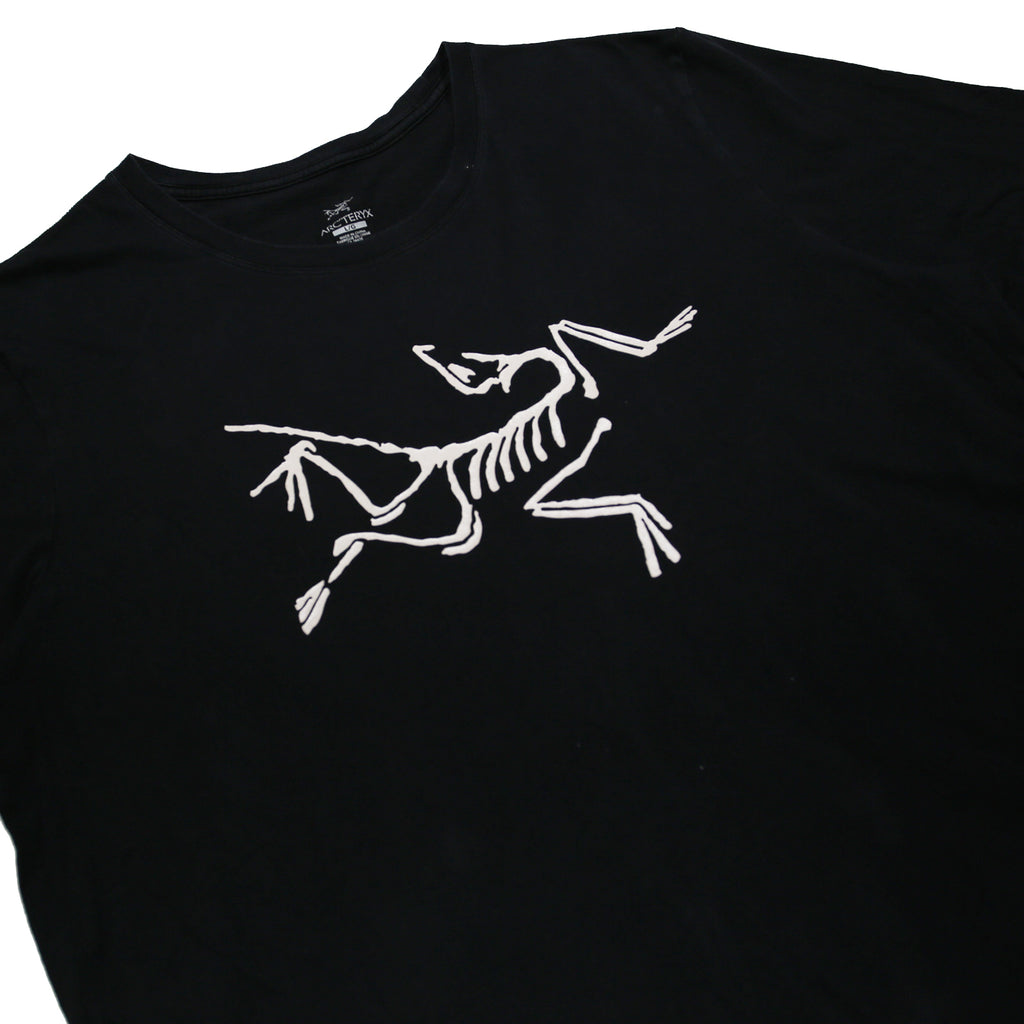 ARC'TERYX Mens Black Graphic T-Shirt L Short Sleeve Crew Neck Cotton Blend