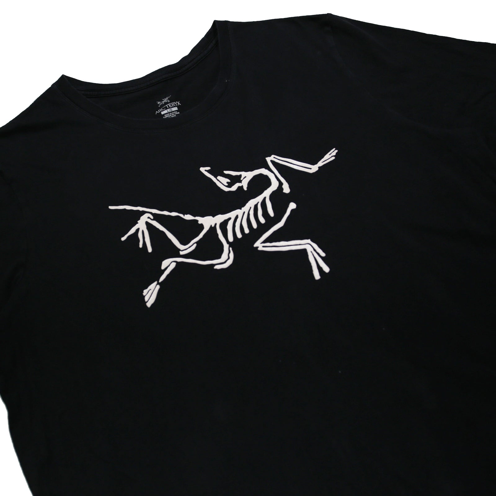 ARC'TERYX Mens Black Graphic T-Shirt L Short Sleeve Crew Neck Cotton Blend