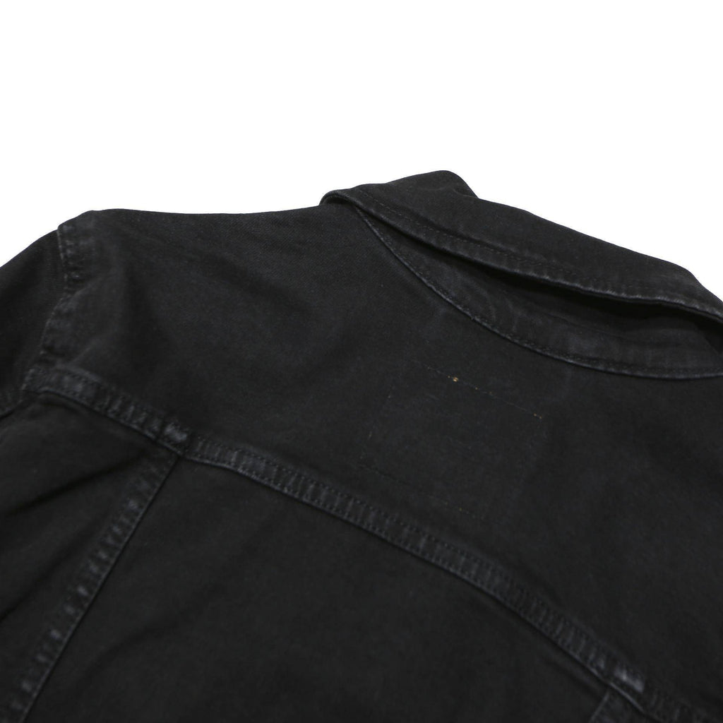 LEVI'S Womens Black Denim Button Jacket S Cotton Blend Casual Classic