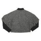 ZARA WOMAN Womens Grey & Black Wool Blend Zip Jacket M Knit