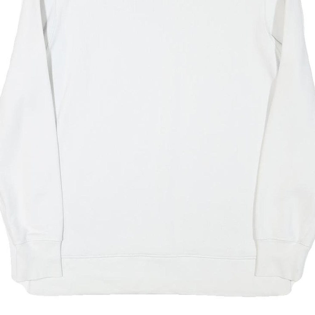 LEVI'S Mens White Crew Neck S Logo Sweatshirt Cotton Blend Casual