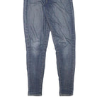 LEVI'S Womens Blue Slim Skinny Denim Medium W27 L30 Zip Cotton Blend Jeans