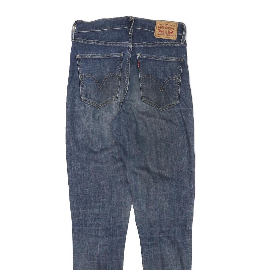 LEVI'S Womens Blue Slim Skinny Denim Medium W27 L30 Zip Cotton Blend Jeans