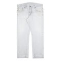 CARHARTT Mens Jeans White Relaxed Straight Denim Light W40 L34 Durable Workwear