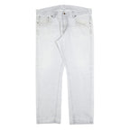 CARHARTT Mens Jeans White Relaxed Straight Denim Light W40 L34 Durable Workwear