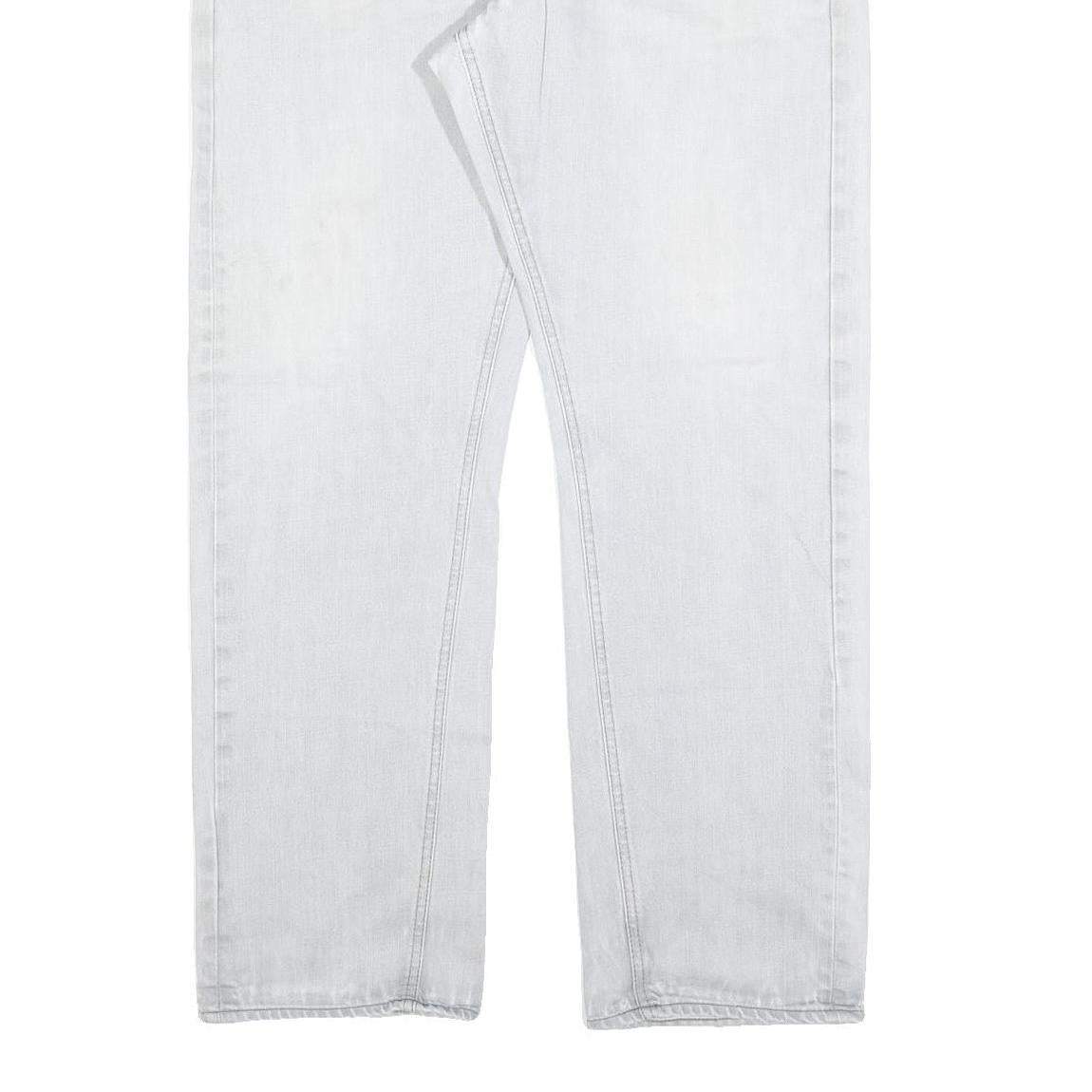 CARHARTT Mens Jeans White Relaxed Straight Denim Light W40 L34 Durable Workwear