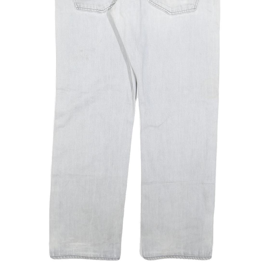 CARHARTT Mens Jeans White Relaxed Straight Denim Light W40 L34 Durable Workwear