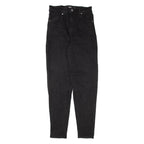 LEVI'S High Waisted Womens Jeans Black Regular Mom W24 L29