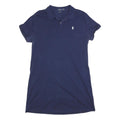 POLO RALPH LAUREN Womens Navy Blue Polo Cotton Dress Short Sleeve XL Classic Fit