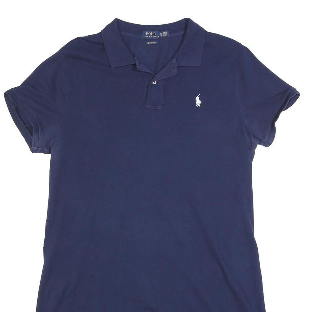 POLO RALPH LAUREN Womens Navy Blue Polo Cotton Dress Short Sleeve XL Classic Fit