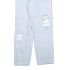 FANTY Womens Jeans Light Blue Regular Straight Denim Stone Wash W26 L28