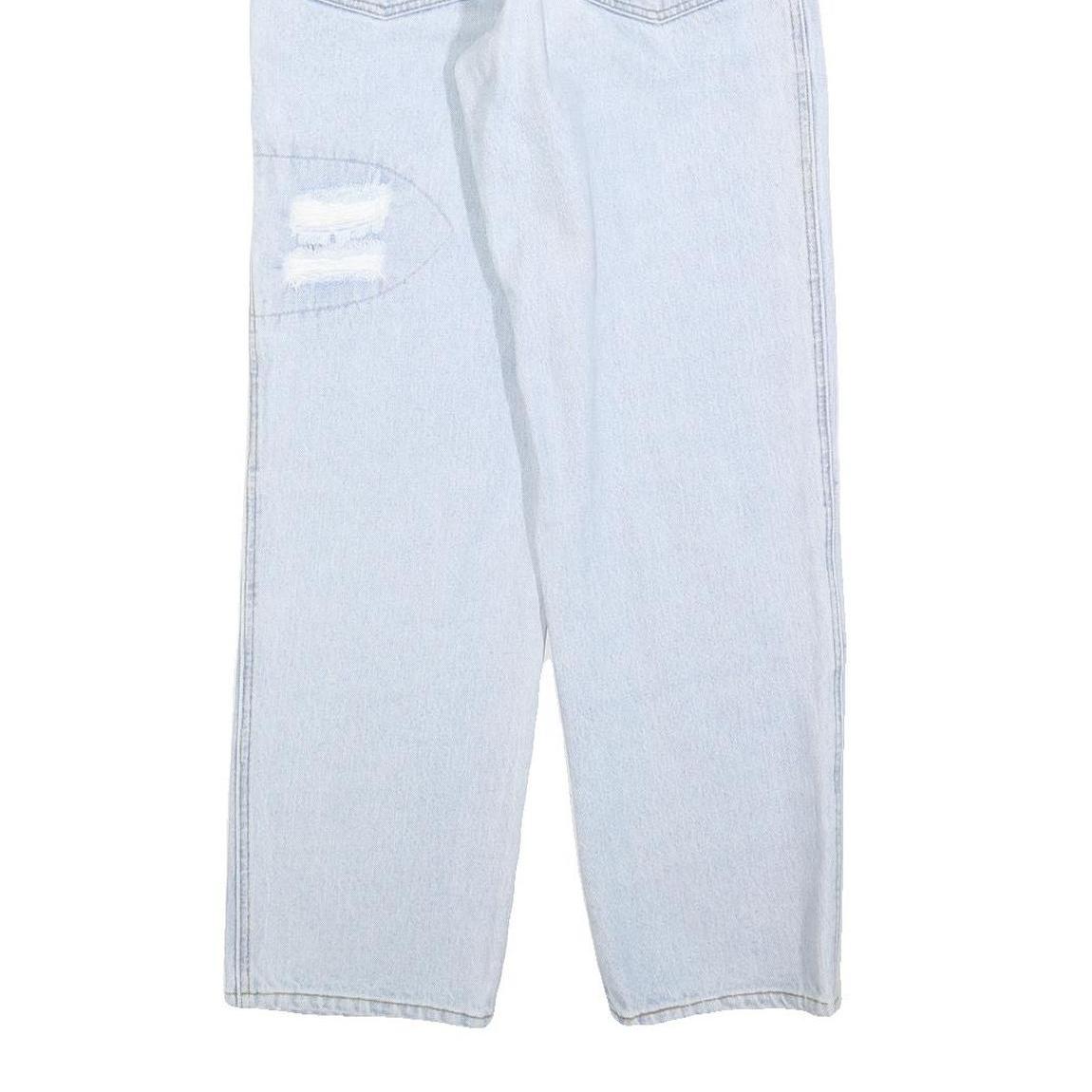 FANTY Womens Jeans Light Blue Regular Straight Denim Stone Wash W26 L28