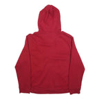 NAUTICA Mens Red Pullover Hoodie L Cotton Blend Full Zip Casual
