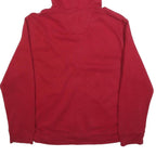 NAUTICA Mens Red Pullover Hoodie L Cotton Blend Full Zip Casual