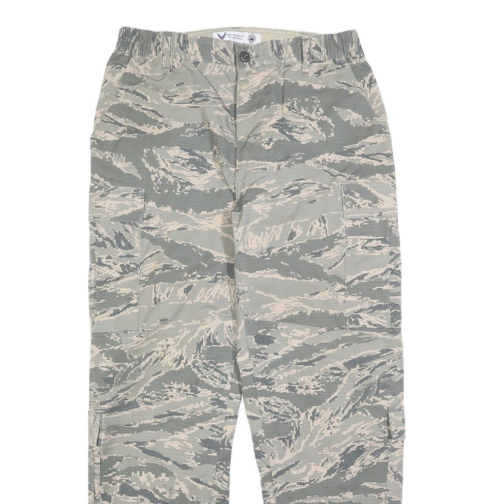 EXCEL MANUFACTURING Mens Cotton Blend Camouflage Regular Straight Trousers W36