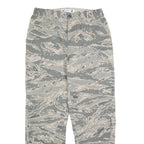 EXCEL MANUFACTURING Mens Cotton Blend Camouflage Regular Straight Trousers W36
