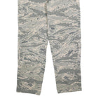 EXCEL MANUFACTURING Mens Cotton Blend Camouflage Regular Straight Trousers W36