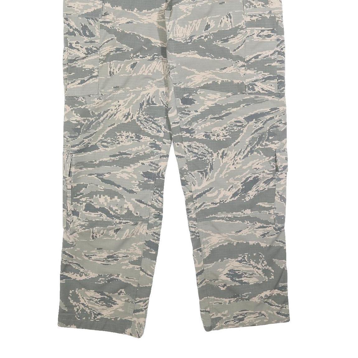 EXCEL MANUFACTURING Mens Cotton Blend Camouflage Regular Straight Trousers W36