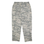 EXCEL MANUFACTURING Mens Cotton Blend Camouflage Regular Straight Trousers W36