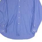 TOMMY HILFIGER Mens Blue Dress Shirt XL Button-Down Collar Long Sleeve Classic