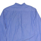 TOMMY HILFIGER Mens Blue Dress Shirt XL Button-Down Collar Long Sleeve Classic