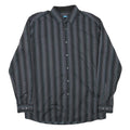 Mens Black Shirt Cotton Blend L Polka Dot Pattern Casual Button Shirt