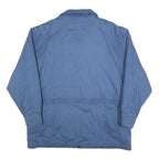 HD Mens Blue Cotton Blend Jacket XL Plain Zip Casual Outdoor Winter Wear