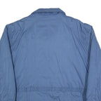 HD Mens Blue Cotton Blend Jacket XL Plain Zip Casual Outdoor Winter Wear