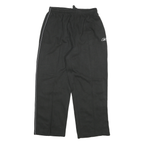 REEBOK Mens Joggers Black Slim Tapered M W26 L26 Logo Piped Stripe Casual