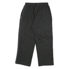 REEBOK Mens Joggers Black Slim Tapered M W26 L26 Logo Piped Stripe Casual