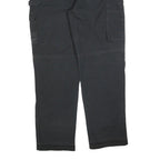 DICKIES Mens Black Cotton Blend Relaxed Straight Trousers W36 L32 Workwear