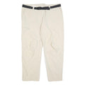 MAIER Mens Regular Beige Polyester Blend Zip Trousers W38 L27 Outdoor Comfort