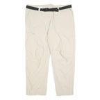 MAIER Mens Regular Beige Polyester Blend Zip Trousers W38 L27 Outdoor Comfort
