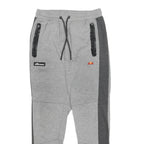 ELLESSE Mens Joggers Grey & Charcoal Slim Tapered S W26 L27 Cotton Blend