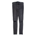 HOLLISTER Low Rise Distressed Womens Jeans Black Slim Skinny W26 L30