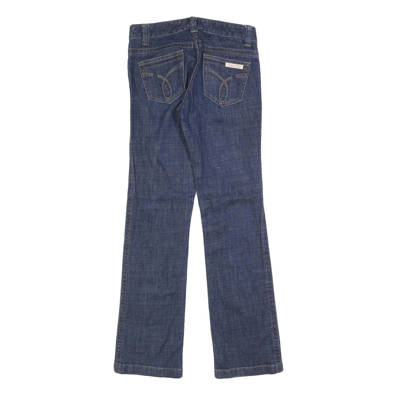 CALVIN KLEIN Womens Jeans Blue Slim Bootcut Denim Medium W28 L32 Stylish