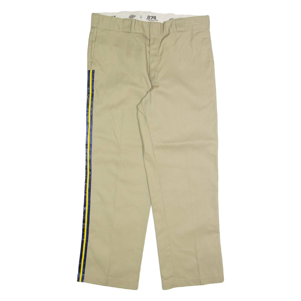 DICKIES Chino Mens Trousers Beige Regular Straight W36 L30