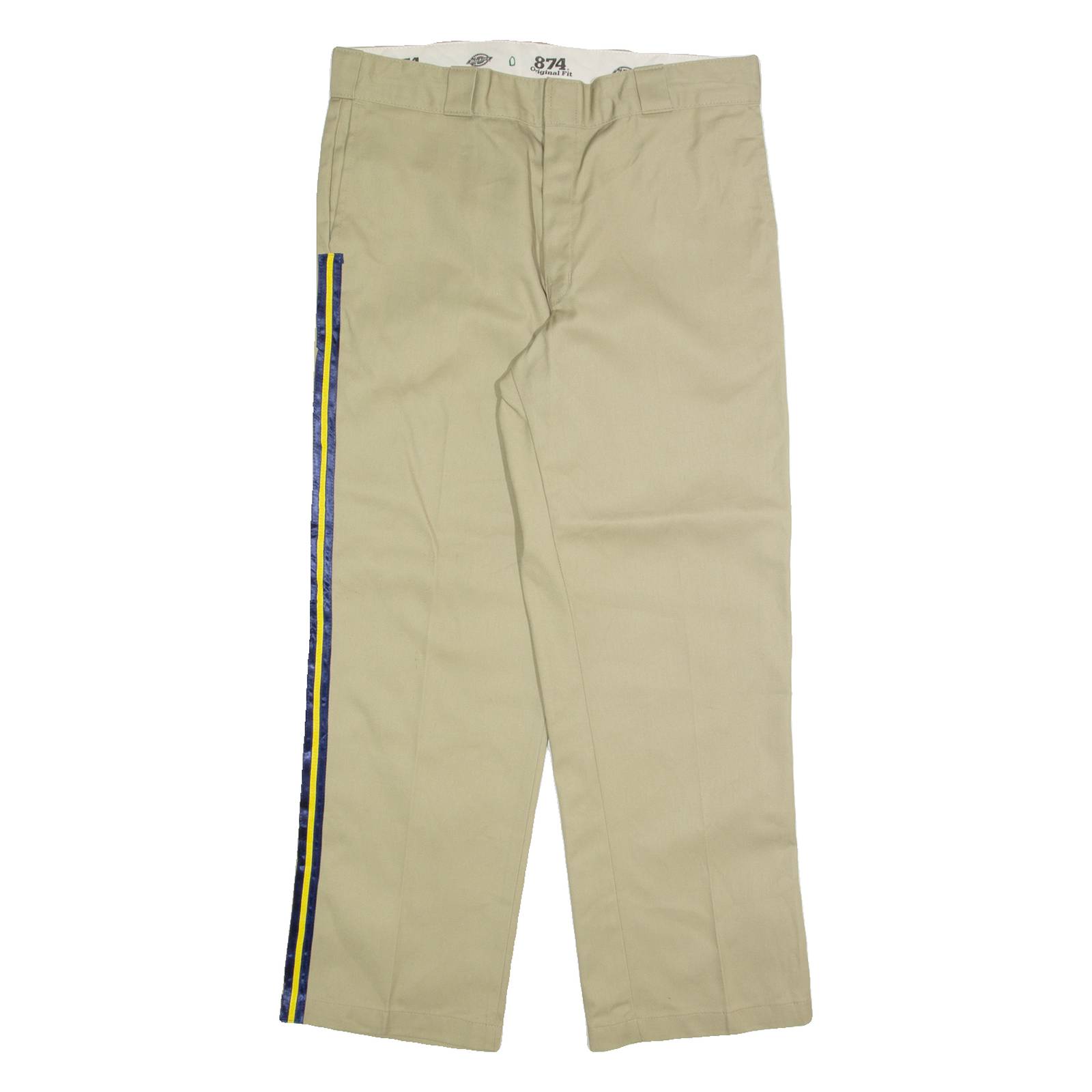 DICKIES Chino Mens Trousers Beige Regular Straight W36 L30