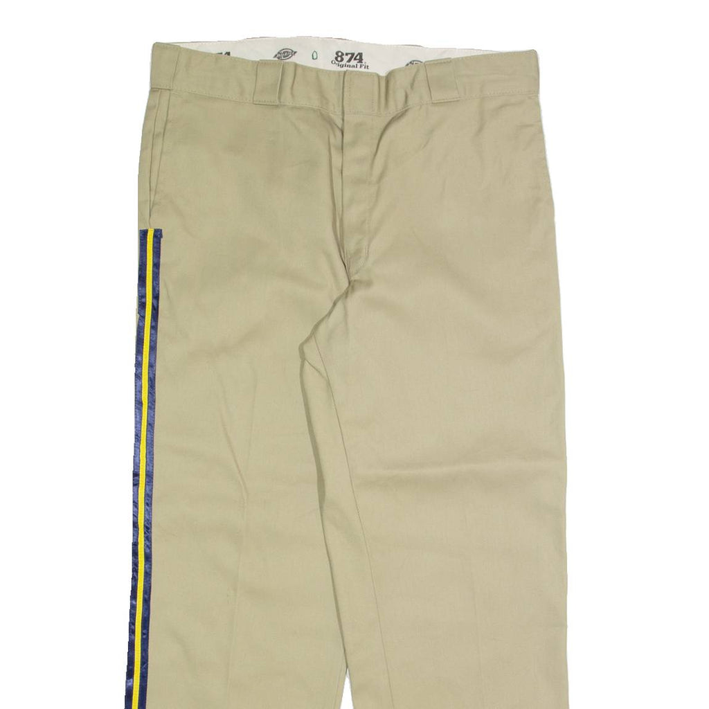 DICKIES Chino Mens Trousers Beige Regular Straight W36 L30