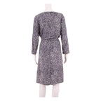 JOULES Womens Fit & Flare Dress Blue Crazy Pattern Long Sleeve Midi UK 12
