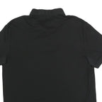 CALVIN KLEIN Mens Black Short Sleeve L Plain Cotton Polo Shirt Classic Fit